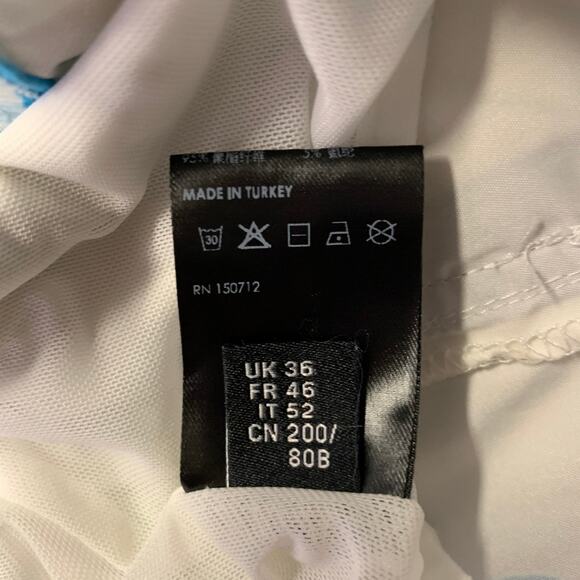 AMIRI Size 36 Blue Graphic Polyester Blend Drawstring Swim Trunks - Picture 6 of 6